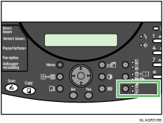 afbeelding toetsen bedieningspaneel