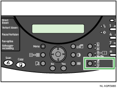 afbeelding toetsen bedieningspaneel