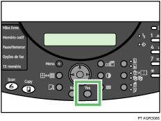 ilustração das teclas do painel