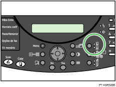 ilustração das teclas do painel