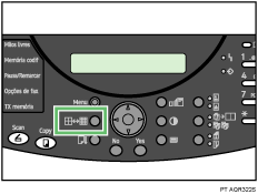 ilustração das teclas do painel