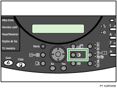 ilustração das teclas do painel