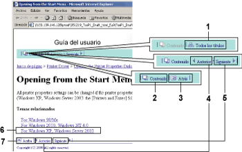 Navegaci�n por la pantalla