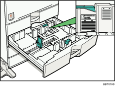 Paper tray illustration