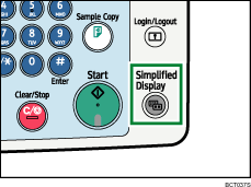 Simplified Display key illustration