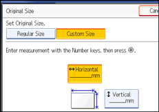 Operation panel screen illustration