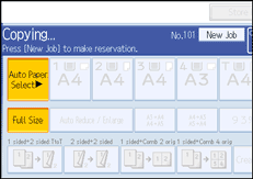 Operation panel screen illustration