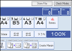 Operation panel screen illustration