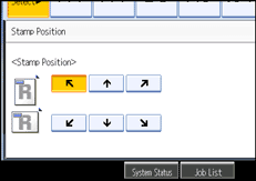 Operation panel screen illustration