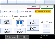 Operation panel screen illustration