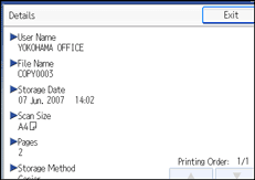 Operation panel screen illustration