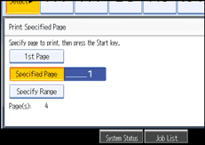 Operation panel screen illustration