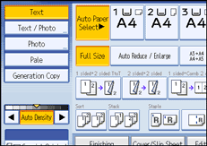 Operation panel screen illustration