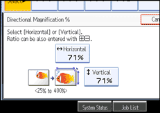 Operation panel screen illustration