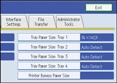 Operation panel screen illustration