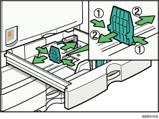 Paper tray illustration