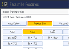 Operation panel screen illustration