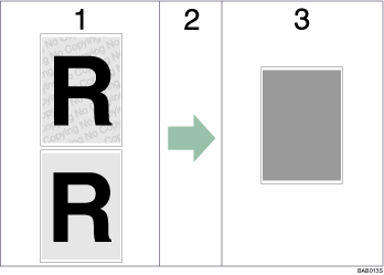 Illustration of data security for copying