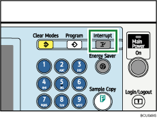 Interrupt key illustration