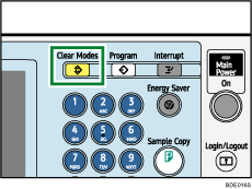 Clear Modes key illustration