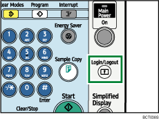 Login/Logout key illustration