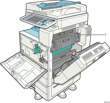 Main unit illustration numbered callout illustration