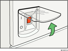 Main power switch illustration