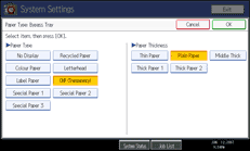 Operation panel screen illustration