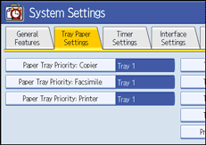 Operation panel screen illustration
