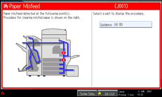 Operation panel screen illustration