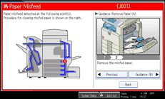Operation panel screen illustration