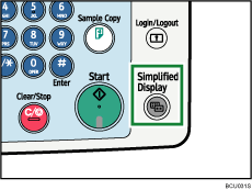 Simplified Display key illustration