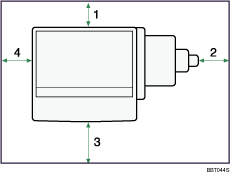 Illustration of access to the machine numbered callout illustration