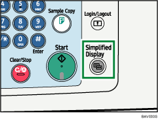 Simplified Display key illustration