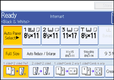 Operation panel screen illustration