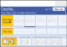 Operation panel screen illustration