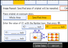 Operation panel screen illustration