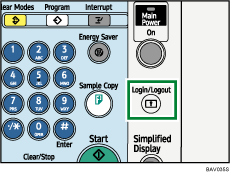 Login/Logout key illustration