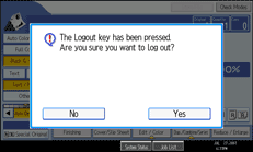 Operation panel screen illustration