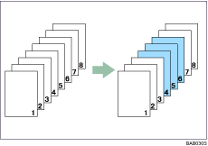Illustration of designated sheet print