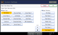 Operation panel screen illustration