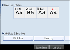 Operation panel screen illustration