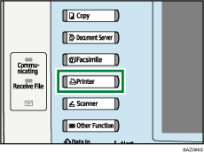 Printer key illustration