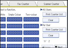 Operation panel screen illustration
