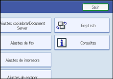 Operation panel screen illustration