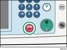 Clear/Stop key illustration