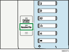 Receive File indicator illustration