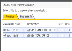 Operation panel screen illustration