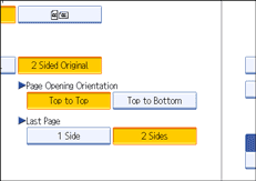 Operation panel screen illustration