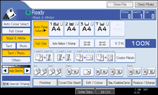 Operation panel screen illustration
